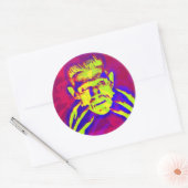 Sticker Rond Pop Art Frankenstein (Enveloppe)