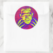 Sticker Rond Pop Art Frankenstein (Sac)