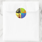 Sticker Rond Pop Art Freedom Fighter Geronimo (Sac)