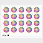 Sticker rond Pop Art Wine (Feuille)