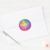 Sticker rond Pop Art Wine (Enveloppe)