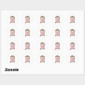 Sticker Rond Pop-corn movie (Feuille)