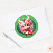 Sticker Rond Pop Dragon (Enveloppe)