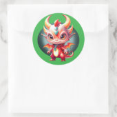 Sticker Rond Pop Dragon (Sac)