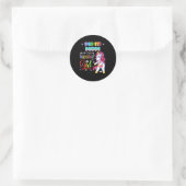 Sticker Rond Pop It Maman of the Birthday Girl Fidget Family Ma (Sac)