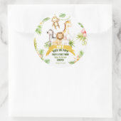 Sticker Rond Pop it When it Pops Safari Animaux (Sac)