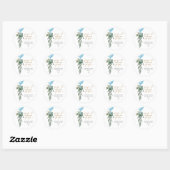 Sticker Rond Pop It When She Pop Balloon  Baby shower (Feuille)