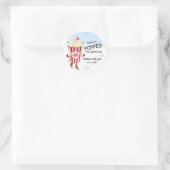 Sticker Rond Pop La Question Popcorn Fiançailles (Sac)
