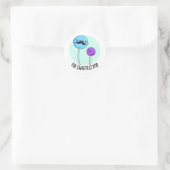 Sticker Rond Pop le plus doux amusant Lollipop Pun (Sac)