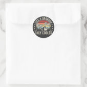 Sticker Rond Pop-Pop comme un grand-père seulement Glacière Rét (Sac)