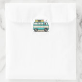 Sticker Rond Pop Top Van Camper (Sac)