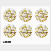 Sticker Rond Popcorn (Feuille)