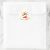 Sticker Rond Popcorn (Sac)