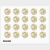 Sticker Rond Popcorn (Feuille)