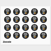 Sticker Rond Popcorn Addict Films Popcorn Pyjamas Pizza (Feuille)