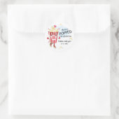Sticker Rond Popcorn de Proposition de Mariage (Sac)