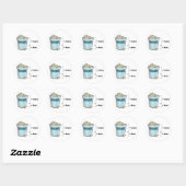 Sticker Rond Popcorn Full (Feuille)