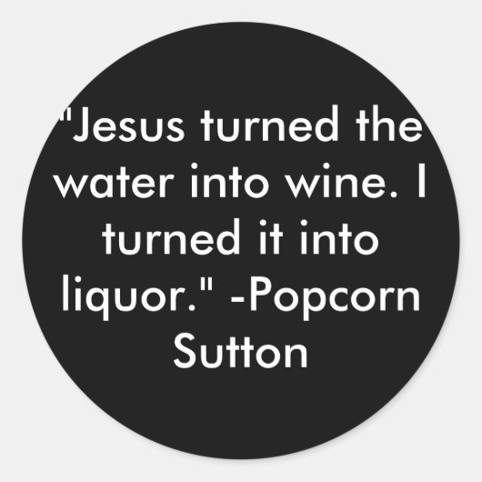 Sticker Rond Popcorn Sutton (Devant)