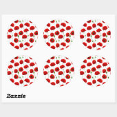 Sticker Rond Poppies (Feuille)