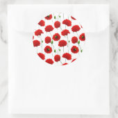 Sticker Rond Poppies (Sac)