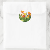 Sticker Rond Poppies de Californie (Sac)
