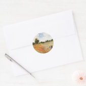 Sticker Rond Poppies rouges en floraison - Claude Monet (Enveloppe)