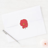 Sticker Rond Poppy (Enveloppe)