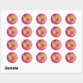 Sticker Rond Poppy (Feuille)
