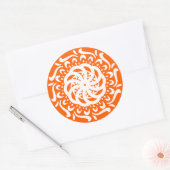 Sticker Rond Poppy Mandala (Enveloppe)