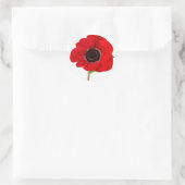 Sticker Rond POPPY of Remembrance (Sac)
