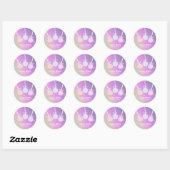 Sticker Rond Pops de gâteau pastel (Feuille)