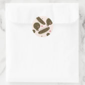 Sticker Rond Pops de gâteaux Donuts Eclair Saint-Valentin Entre (Sac)