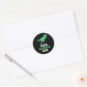 Sticker Rond Pops-saurus Rex Dino Dinosaure Drôle Popssaurus (Enveloppe)