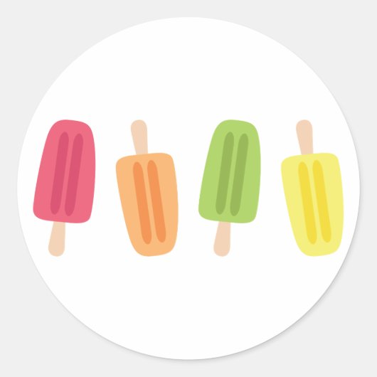 Sticker Rond Popsicles (Devant)