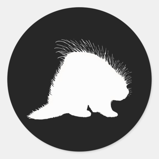 Sticker Rond Porcupine (Devant)