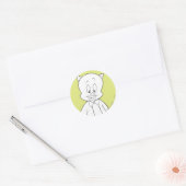 Sticker Rond Porky Hello Friend (Enveloppe)