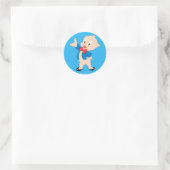 Sticker Rond Porky Pig | Pose Classique (Sac)