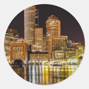 Sticker Rond Port de Boston