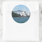 Sticker Rond port de sydney (Sac)