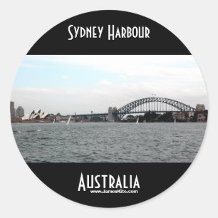 Sticker Rond Port de Sydney
