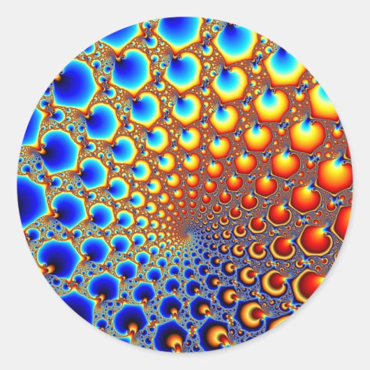 Sticker Rond Portail hypnotique - Fractal (Devant)