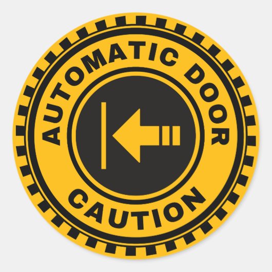 Sticker Rond Porte automatique à gauche (Devant)