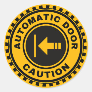Sticker Rond Porte automatique à gauche