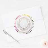Sticker Rond Porte-broches droit (Enveloppe)