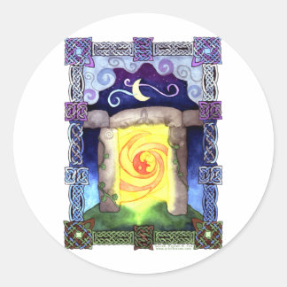 Sticker Rond Porte celtique