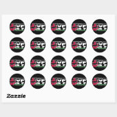 Sticker Rond Porte - clé acrylique (Feuille)