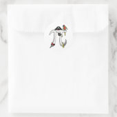 Sticker Rond Porte-Jour Pirate (Sac)