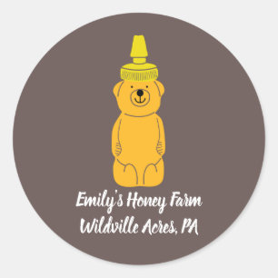 Sticker Rond Porte-miel personnalisé apiculteurs Apiaries