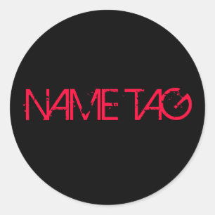 STICKER ROND PORTE-NOM