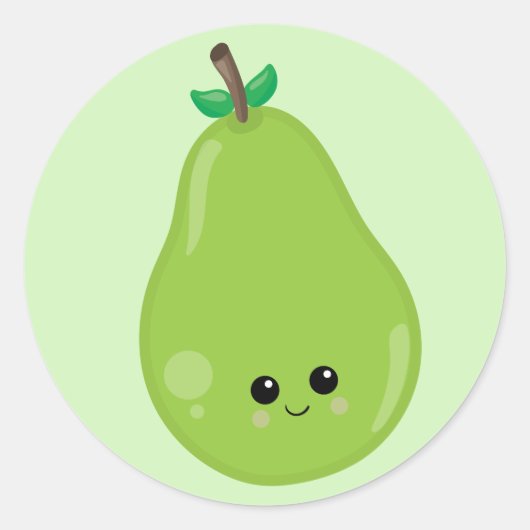 Sticker Rond Porte verte (Devant)